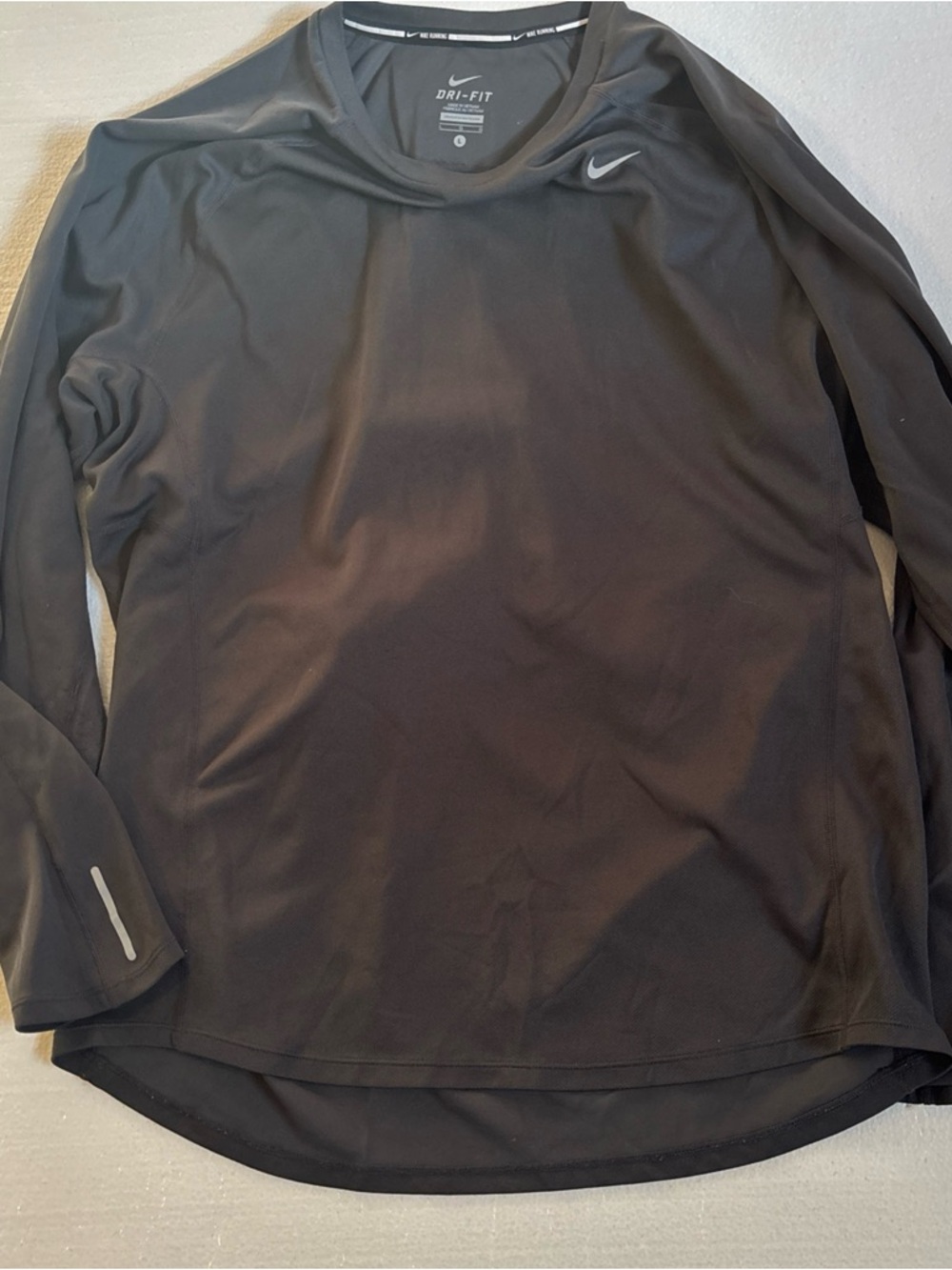 Nike Long Sleeve Dri-FIT Athletic Shirt - Black